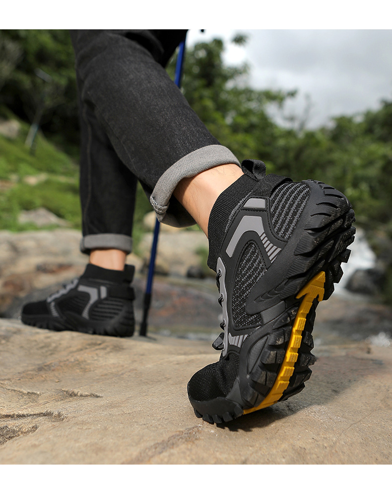 Atmungsaktive rutschfeste Sportschuhe für Herren aus Strick detail 7