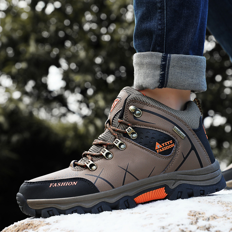 Rutschfeste Schnür-Wanderstiefel für Herren detail 9