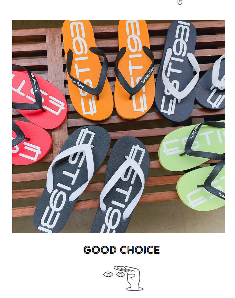 Men's Lightweight Graphic Print Casual Beach Flip-Flops detail 10