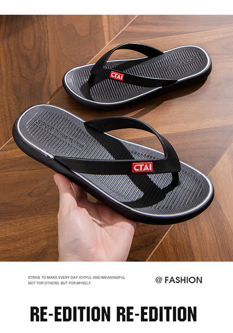 Men's Lightweight Non-Slip Casual Flip-Flops detail 6
