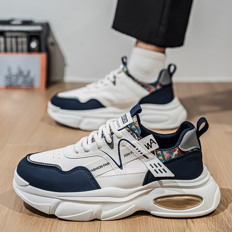 Sneakers casual da uomo stringate con plateau e ammortizzazione 5