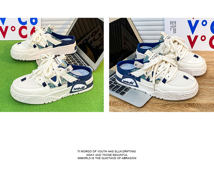 Chaussures casual sans lacets respirantes pour homme au design colorblock detail 9