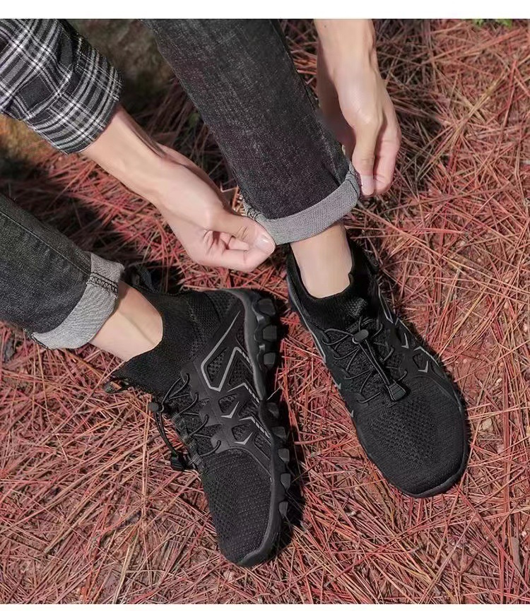 Scarpe sportive da uomo in mesh traspirante leggere con lacci detail 2