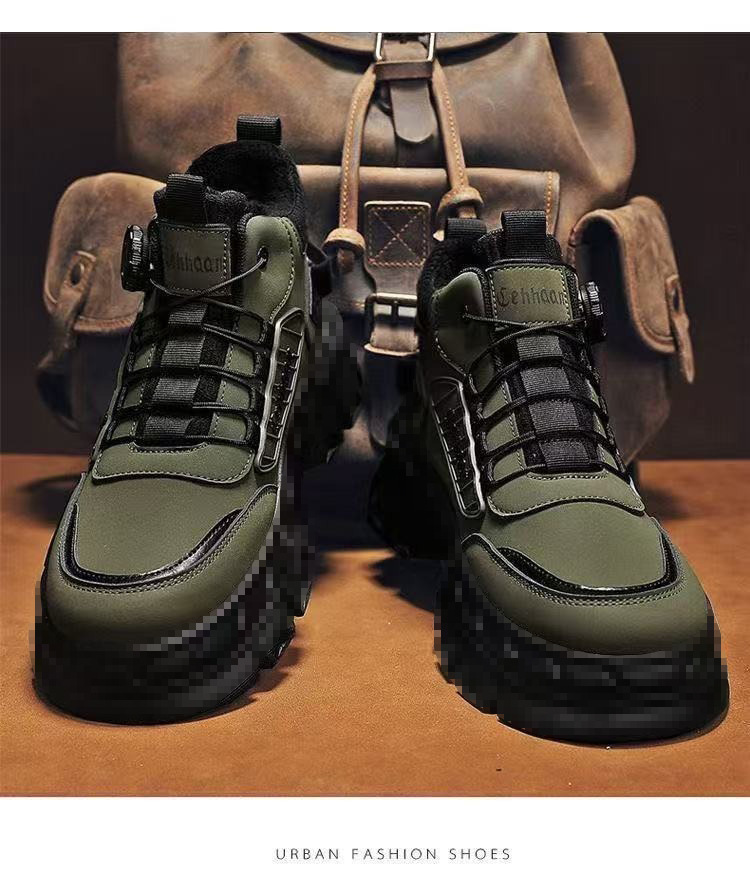 Stivali outdoor antiscivolo da uomo in pelle PU detail 12