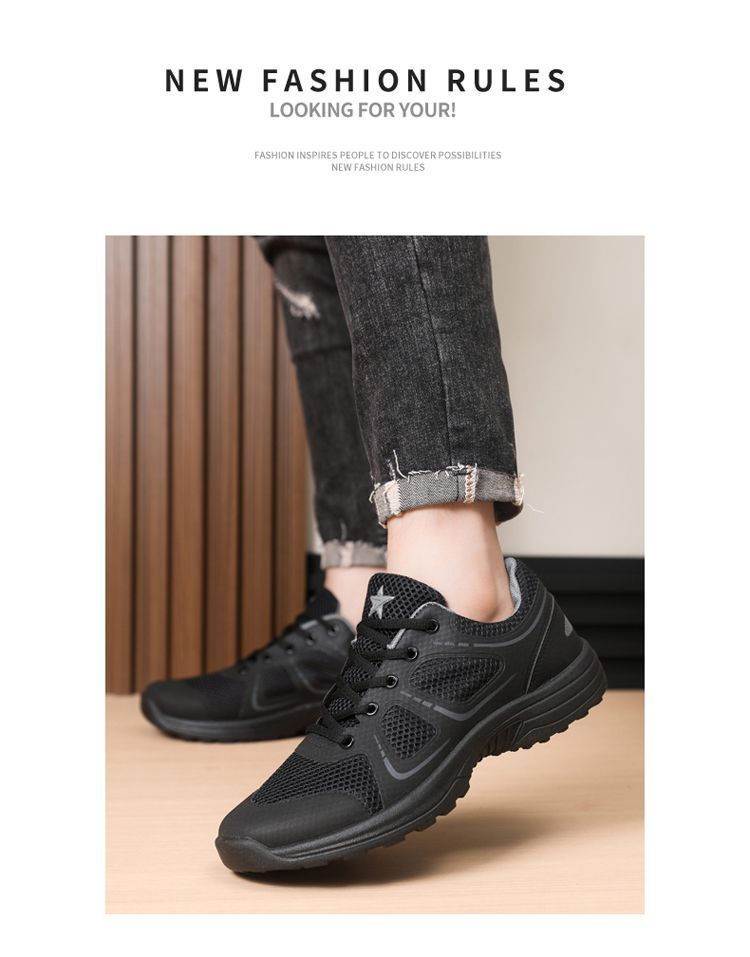 Lichte en ademende mesh hardloopschoenen voor heren detail 12