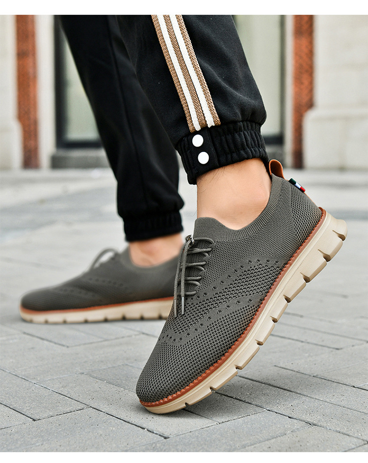 Leichte, atmungsaktive Strick-Freizeitschuhe für Herren detail 10