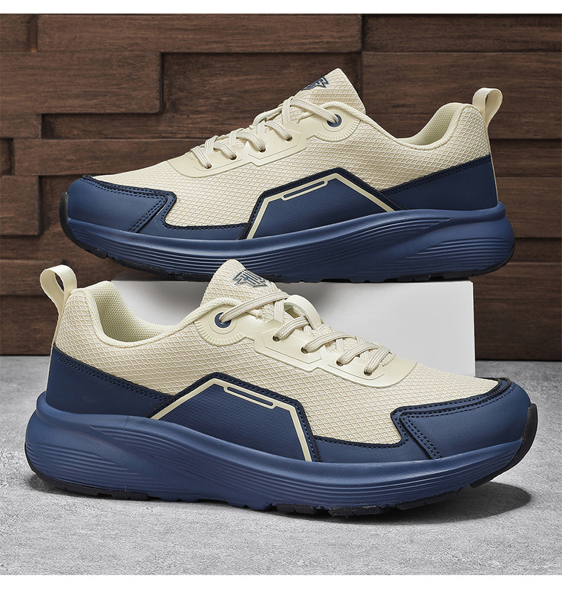 Atmungsaktive, leichte Herren-Sneaker mit Schnürung – Freizeitschuhe detail 11