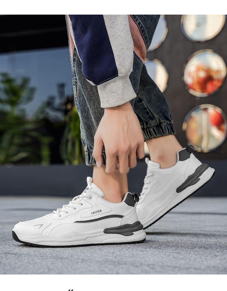 Men's Cushioned Platform Lace-Up Casual Shoes detail 3