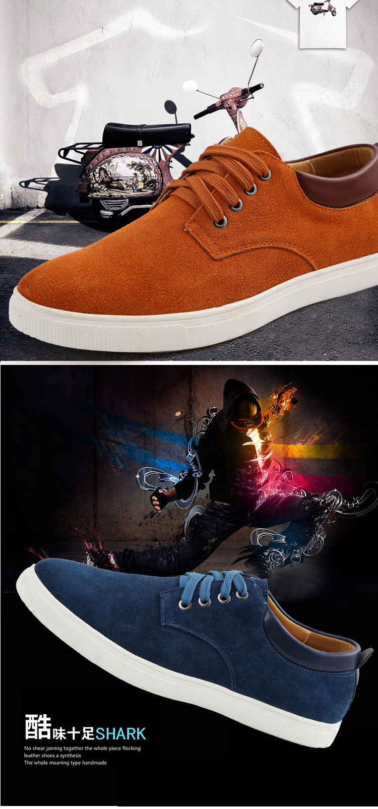 Rauleder-Schnürschuhe für Herren – Rutschfeste Freizeitschuhe detail 1