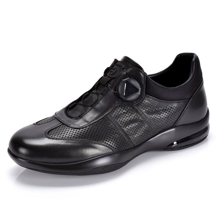 Atmungsaktive Leder-Freizeitschuhe mit Dämpfung für Herren 2