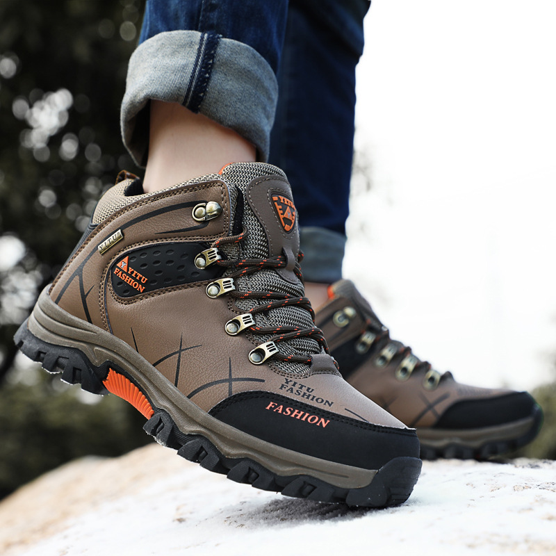 Rutschfeste Schnür-Wanderstiefel für Herren detail 7