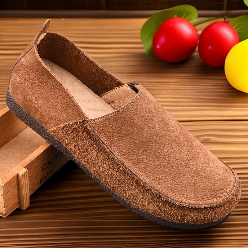 Herren Freizeitschuhe aus echtem Leder zum Hineinschlüpfen 5