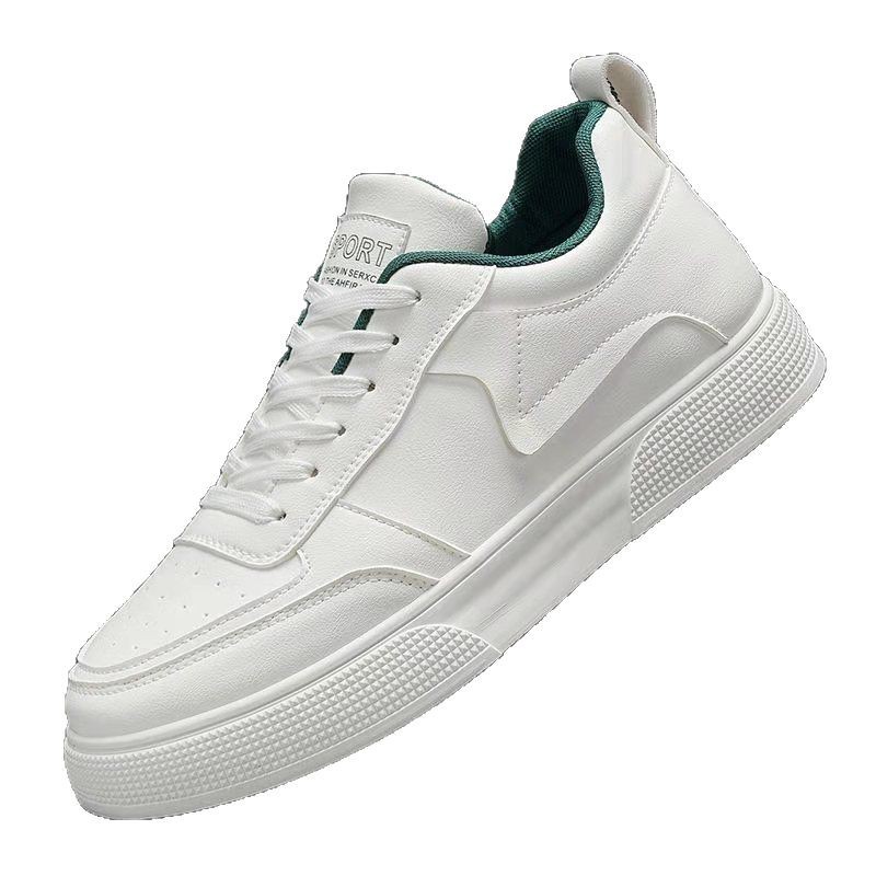Herren PU-Leder Sneaker Schnürschuhe Casual 6