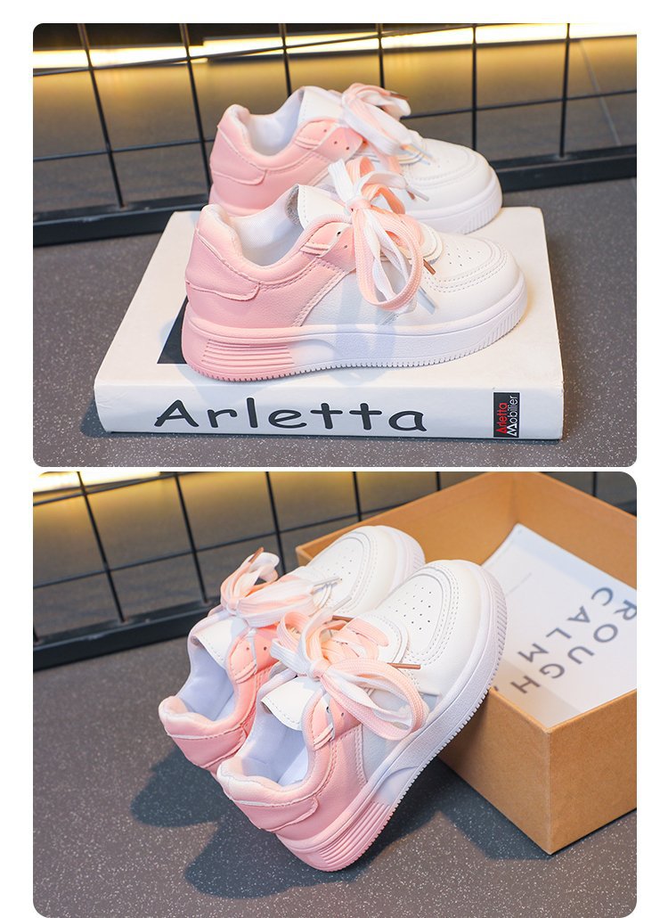 Sneakers casual donna stringate con plateau e motivo colorblock detail 1