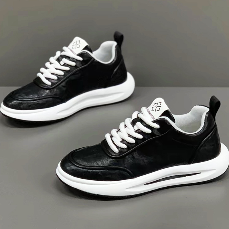 Men's Cushioned Platform Lace-Up Casual Shoes 5