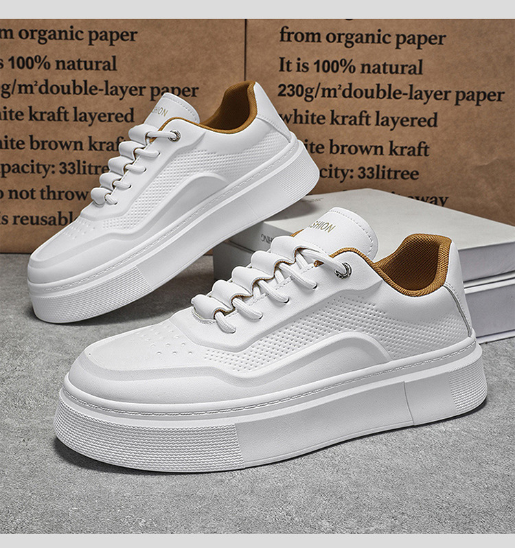 Klobige Schnür-Sneaker für Herren mit Plateausohle, Freizeitschuhe detail 12