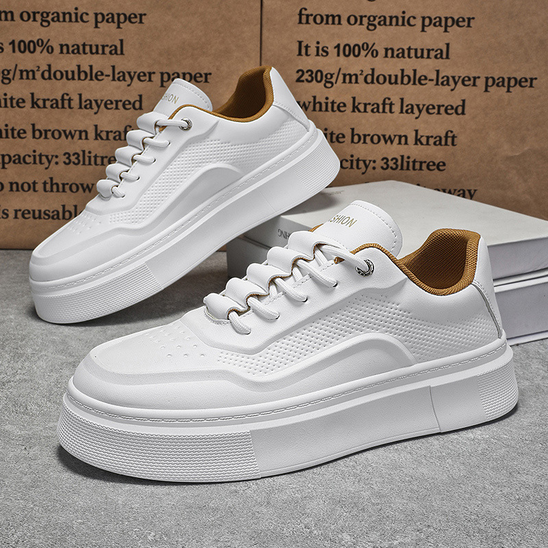 Klobige Schnür-Sneaker für Herren mit Plateausohle, Freizeitschuhe 4