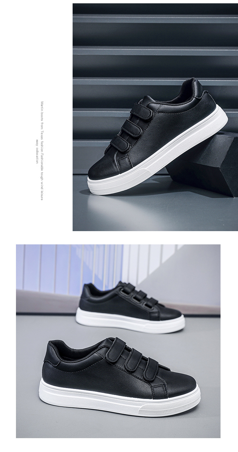 Herren Sneaker aus PU-Leder mit 3 Klettverschlüssen detail 13