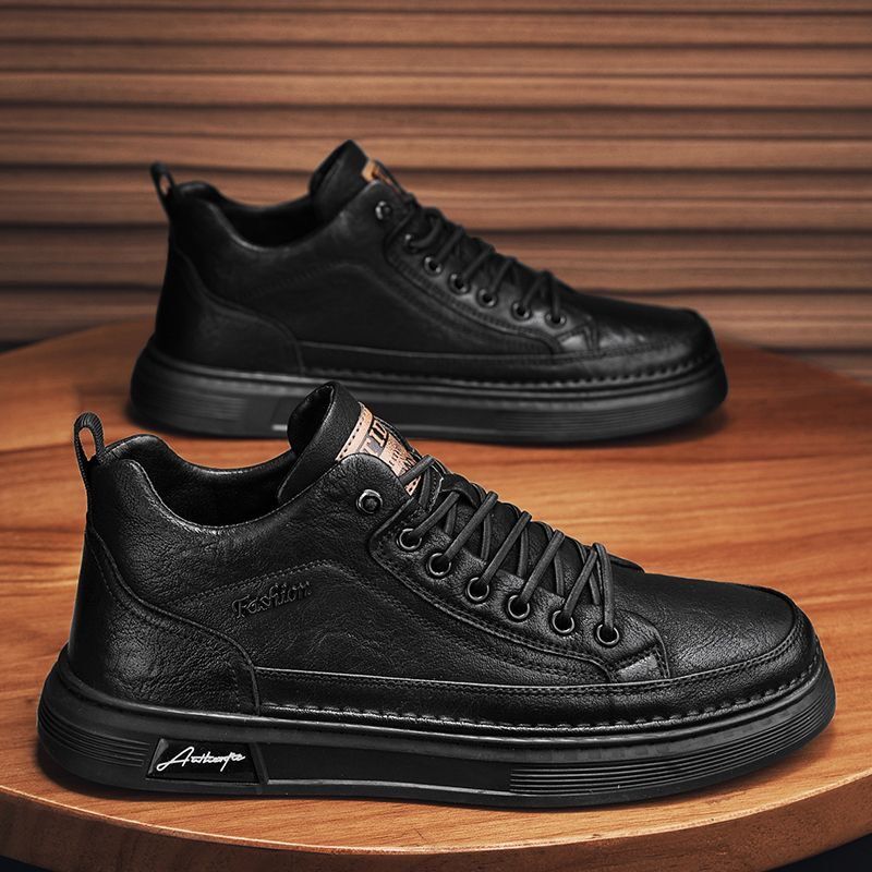 Herren Freizeitschuhe aus PU-Leder zum Schnüren