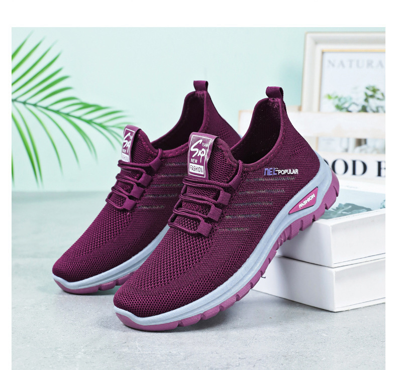 Women's Breathable Knit Lightweight Casual Sneakers detail 11