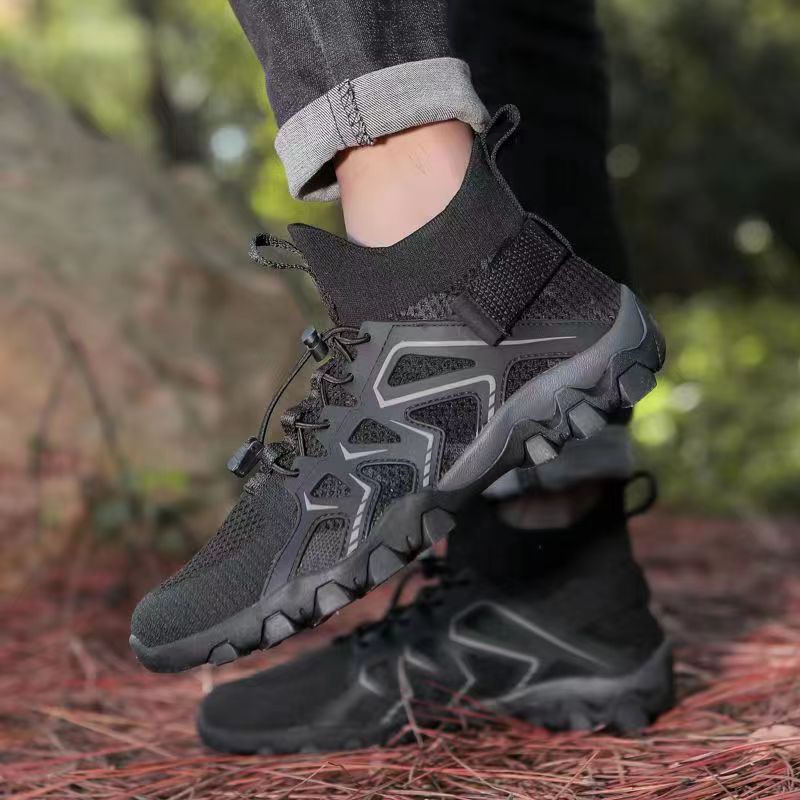 Scarpe sportive da uomo in mesh traspirante leggere con lacci 5