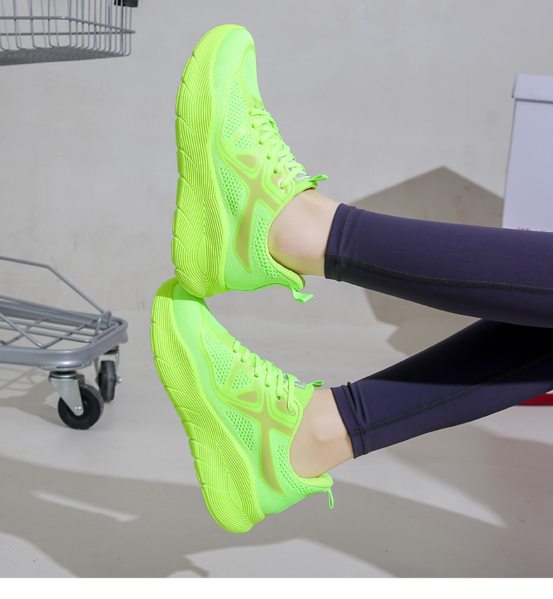 Unisex Breathable Mesh Cushioned Running Shoes detail 4