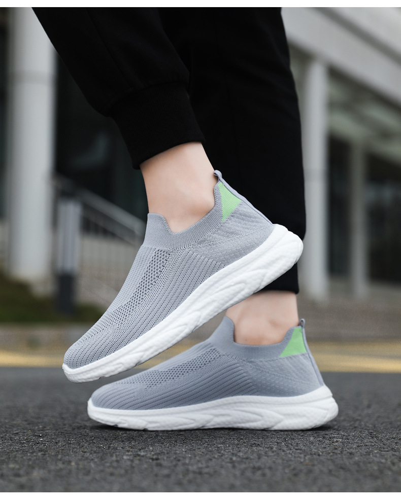 Men's Breathable Knit Slip-On Casual Shoes detail 13
