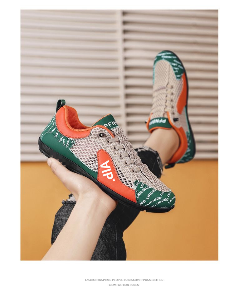 Atmungsaktive, leichte Freizeitschuhe für Herren aus Mesh detail 4