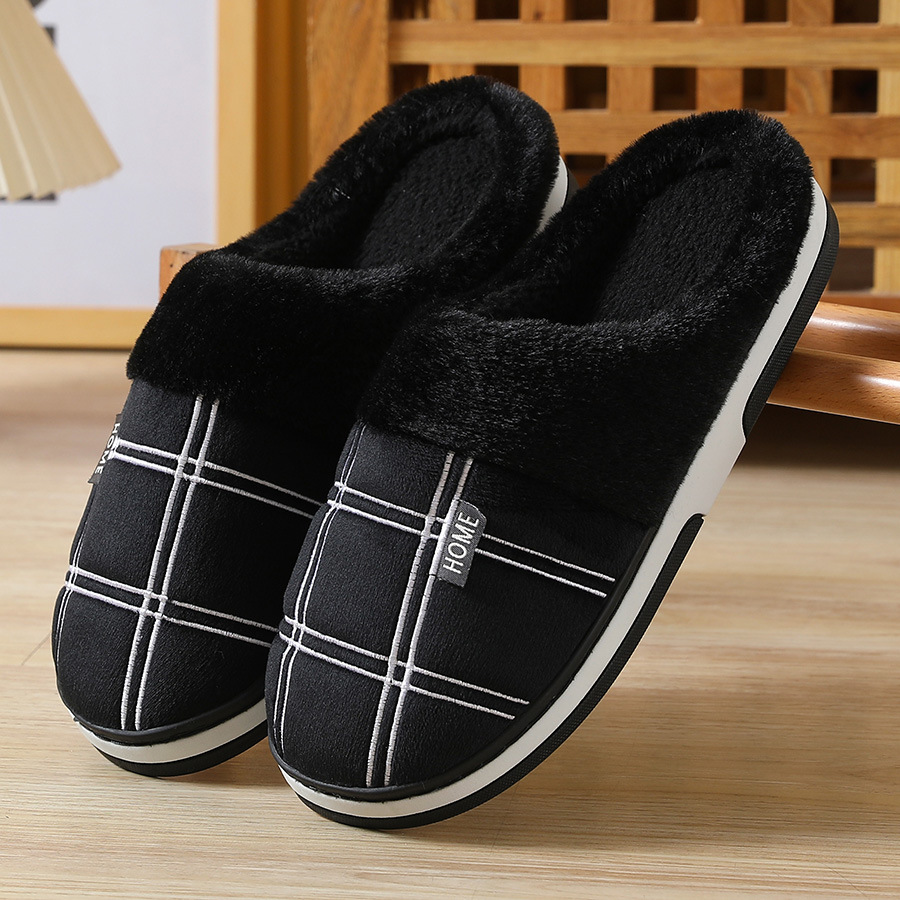L Slippers Men New Black