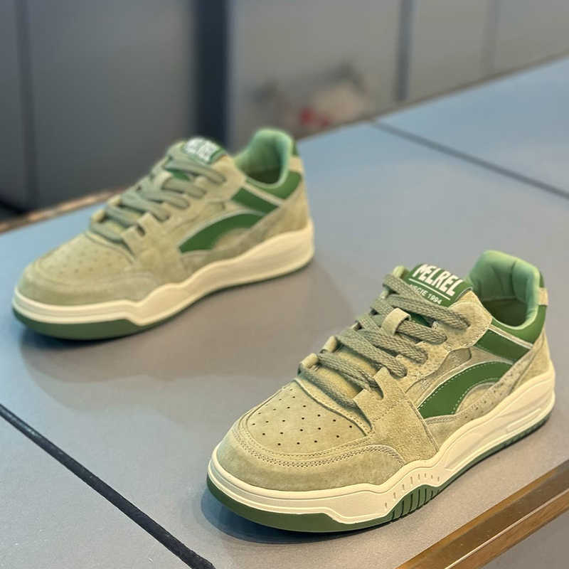 Unisex Skateschuhe aus Wildleder mit Schnürung im Colorblock-Design