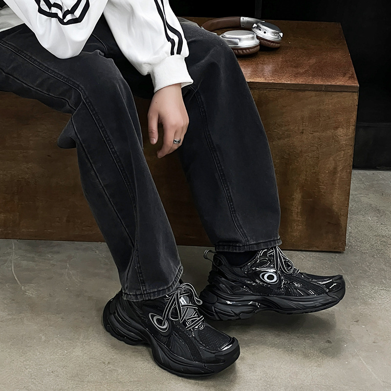 Unisex ademende platform sneakers met demping detail 10