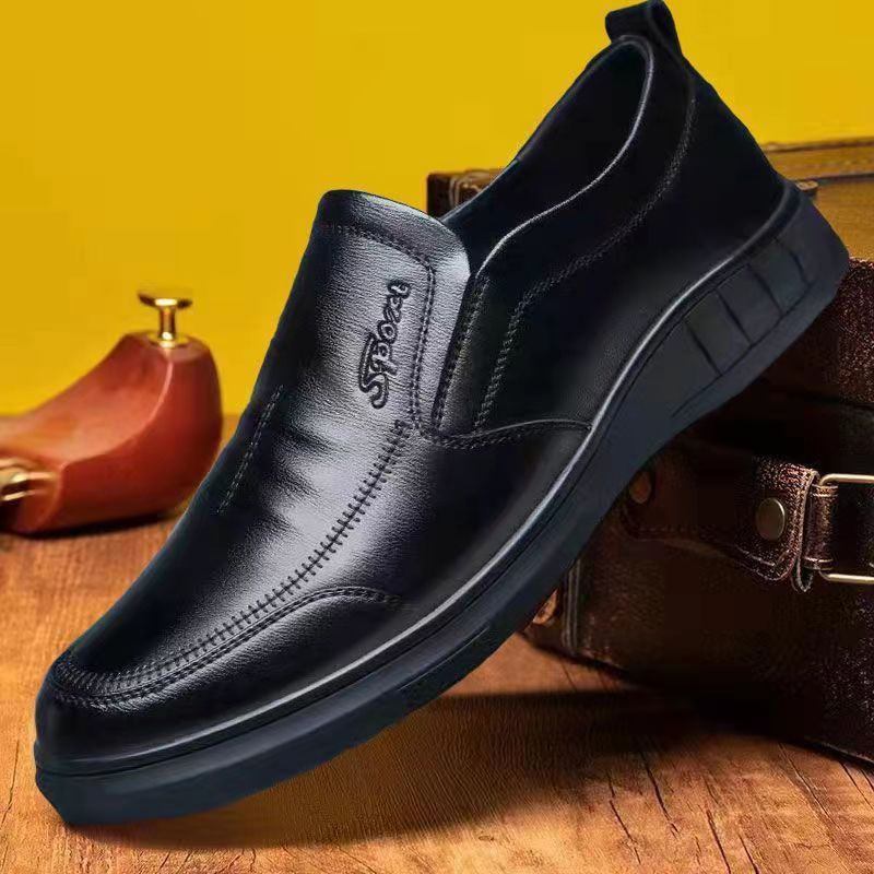 Bequeme Slip-On Freizeitschuhe für Herren aus PU-Leder mit weicher Sohle detail 5