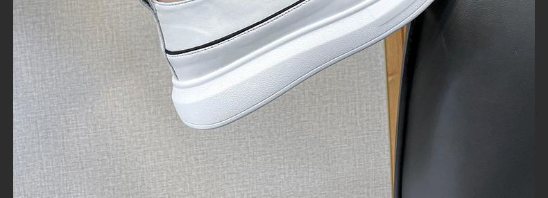 Plateau-Freizeitschuhe für Herren aus PU-Leder zum Schnüren detail 2