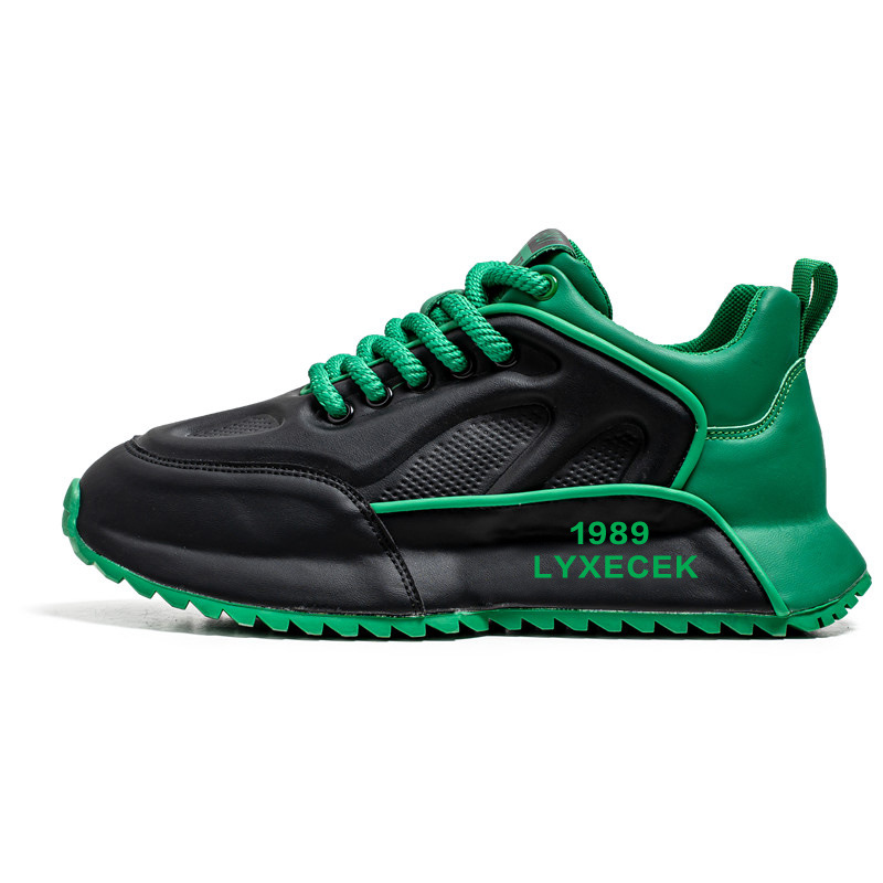 Sneakers casual stringate da uomo color block 6