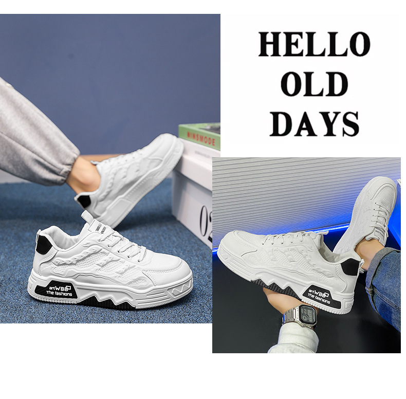 Sneakers chunky stringate da uomo – Scarpe casual antiscivolo detail 12