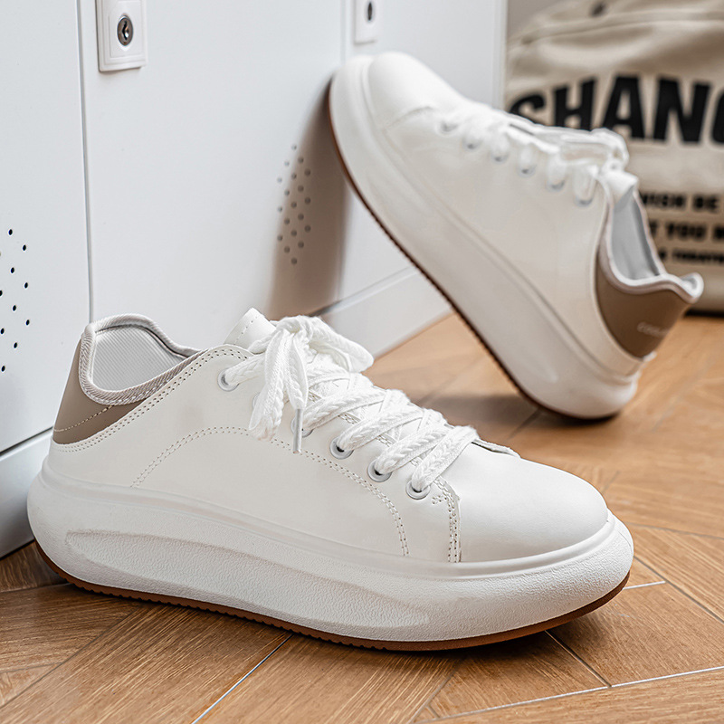 Gedämpfte Plateau-Freizeitschuhe für Herren mit Schnürung 5