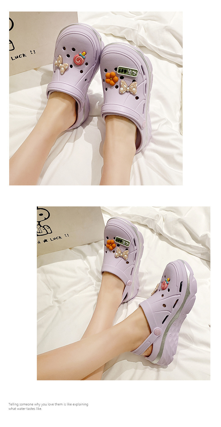 Women's Lightweight Breathable Platform Clog Sandals detail 6