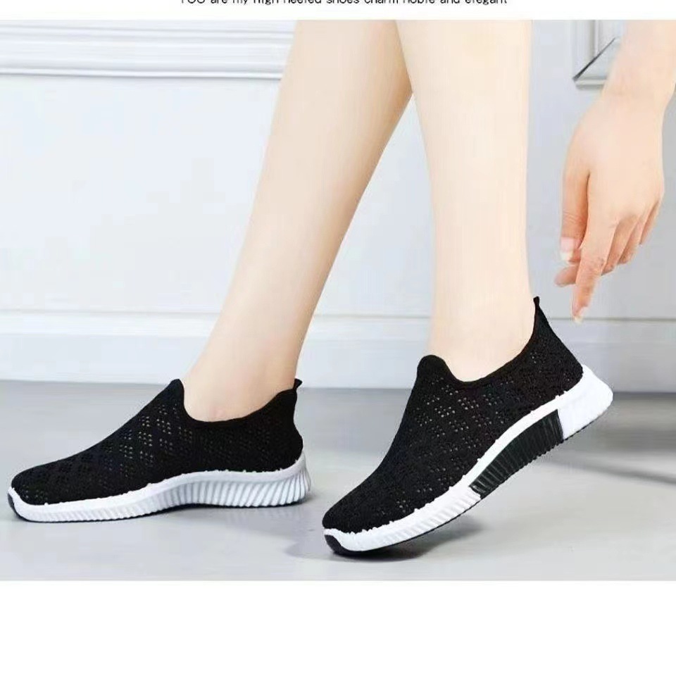 Atmungsaktive, leichte Slip-On Freizeitschuhe aus Mesh für Damen detail 1