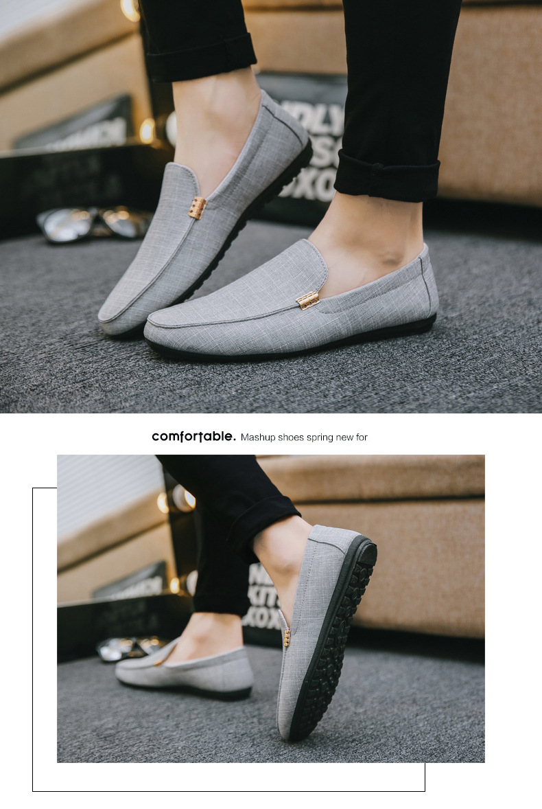 Men's Lightweight Canvas Slip-On Casual Shoes detail 2
