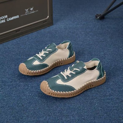 Bequeme Freizeitschuhe aus weichem Leder für Herren zum Schnüren