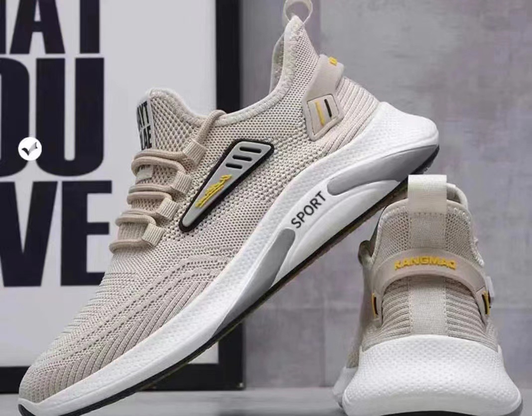 Scarpe da corsa stringate da uomo in maglia traspirante detail 2