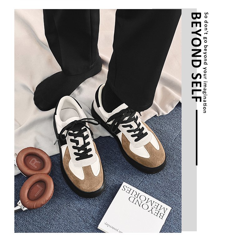 Chaussures casual à lacets respirantes pour homme au style color-block detail 1