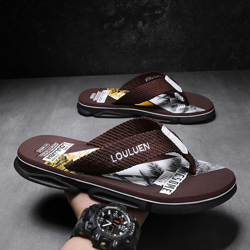 Men's Cushioned Lightweight Beach Flip-Flops 3
