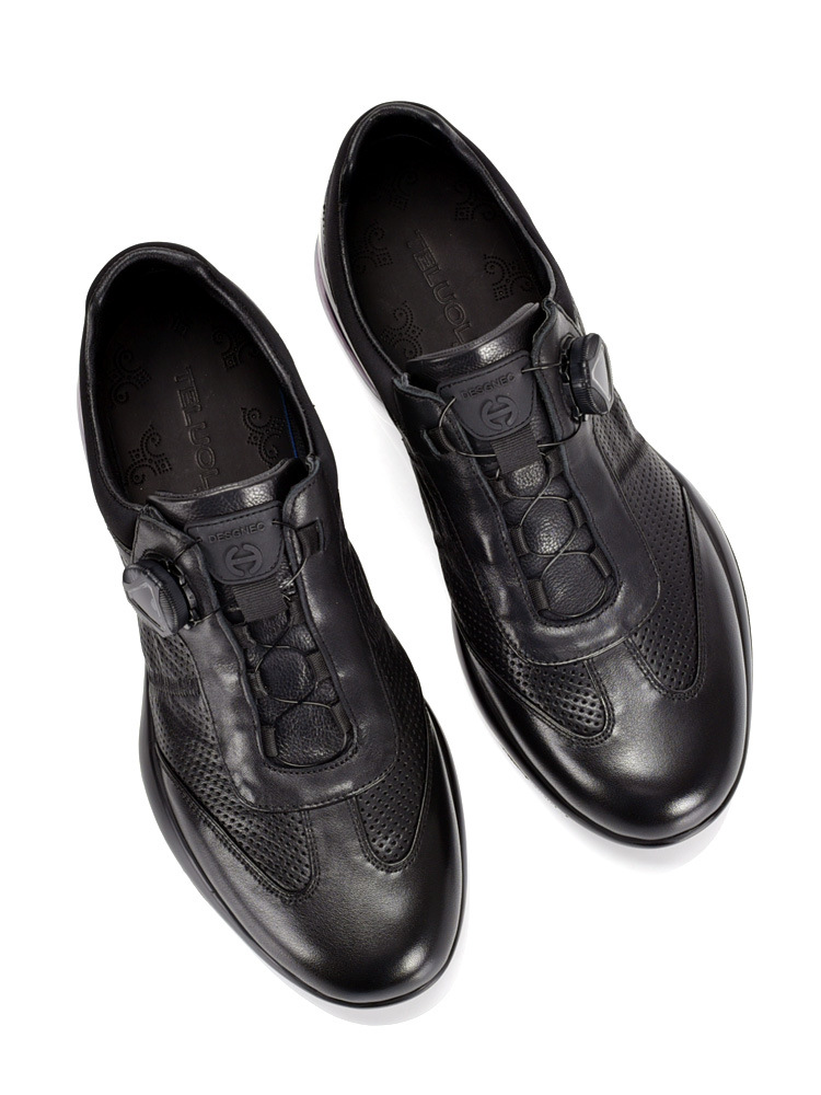 Atmungsaktive Leder-Freizeitschuhe mit Dämpfung für Herren detail 2