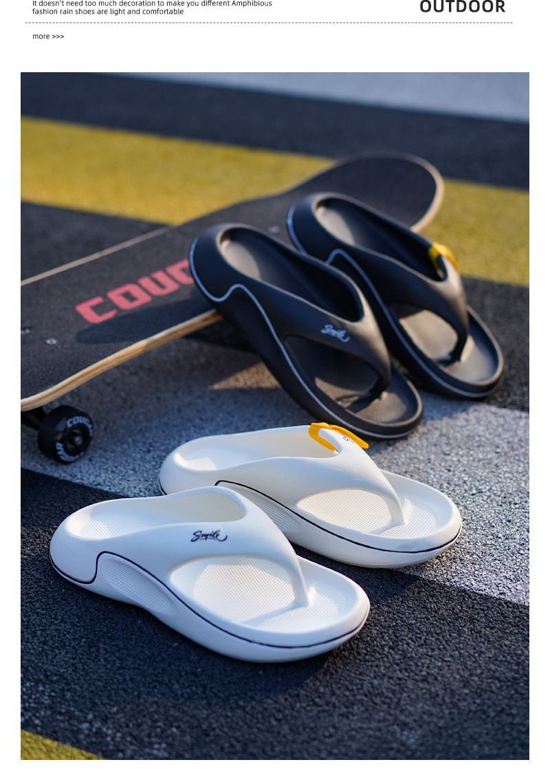 Men's Cushioned Waterproof Slip-On Flip-Flops detail 6
