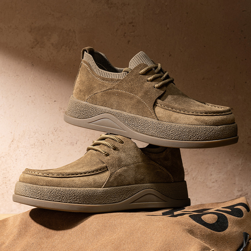 Men's Suede Cushioned Lace-Up Casual Shoes detail 17