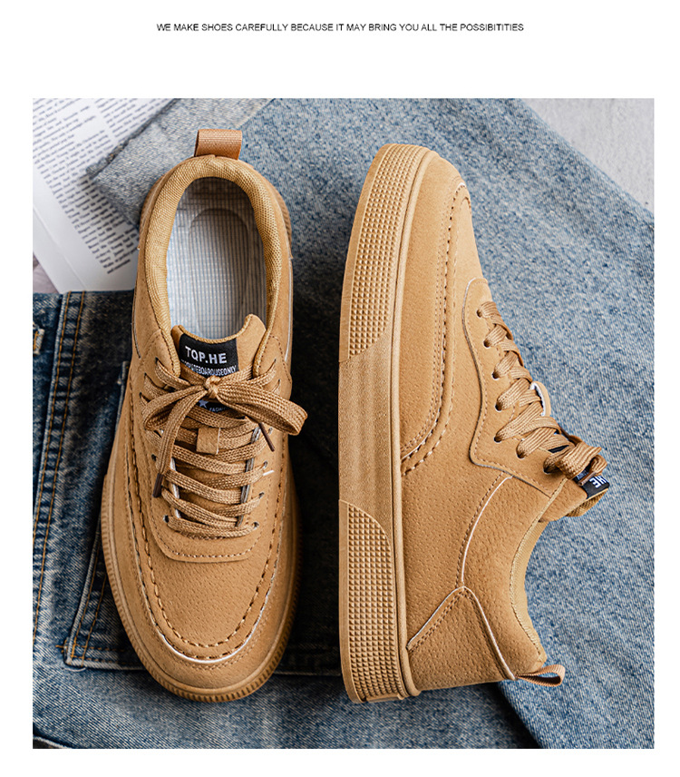 Chaussures de skate à lacets résistantes à l'usure pour hommes detail 13