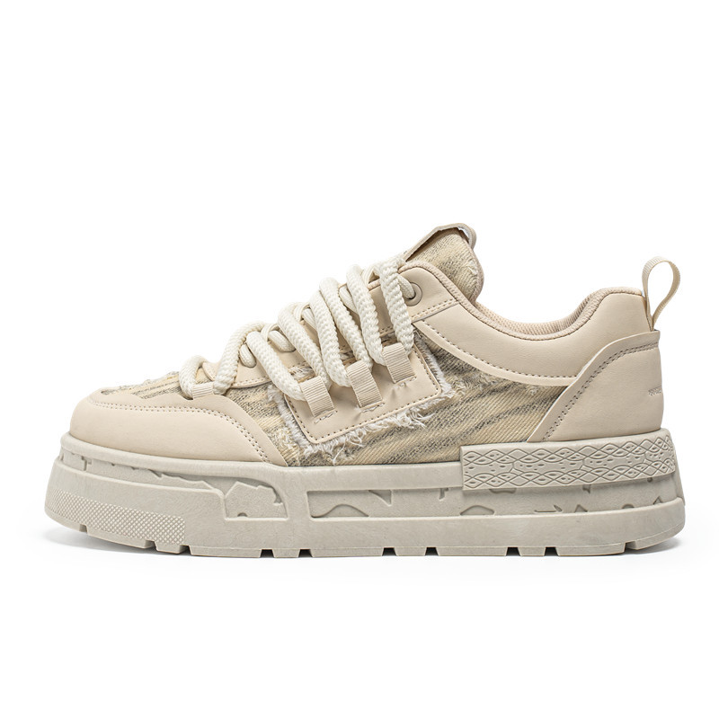 Scarpe casual chunky con plateau e lacci da uomo 6