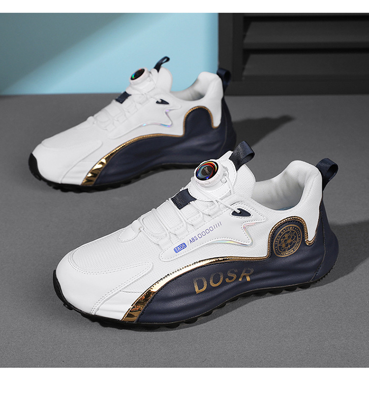 Ademende herensneakers met colorblock en draaisluiting detail 9