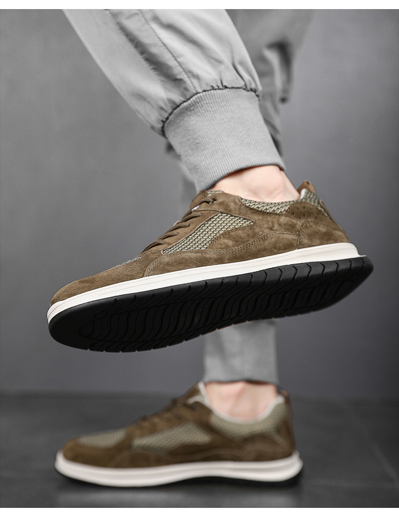 Scarpe casual stringate e traspiranti in mesh da uomo detail 5
